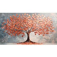 ALUMINIUMBILD Bäume  - Multicolor, Basics, Metall (180/100/2cm) - Euroart