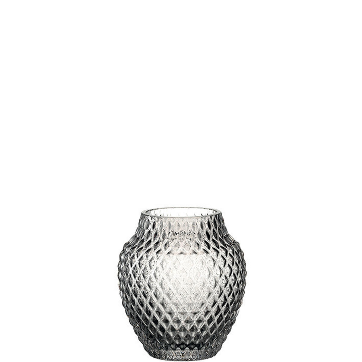 VAZA   10/11 cm    staklo  - siva, Osnovno, staklo (10/11cm) - Leonardo