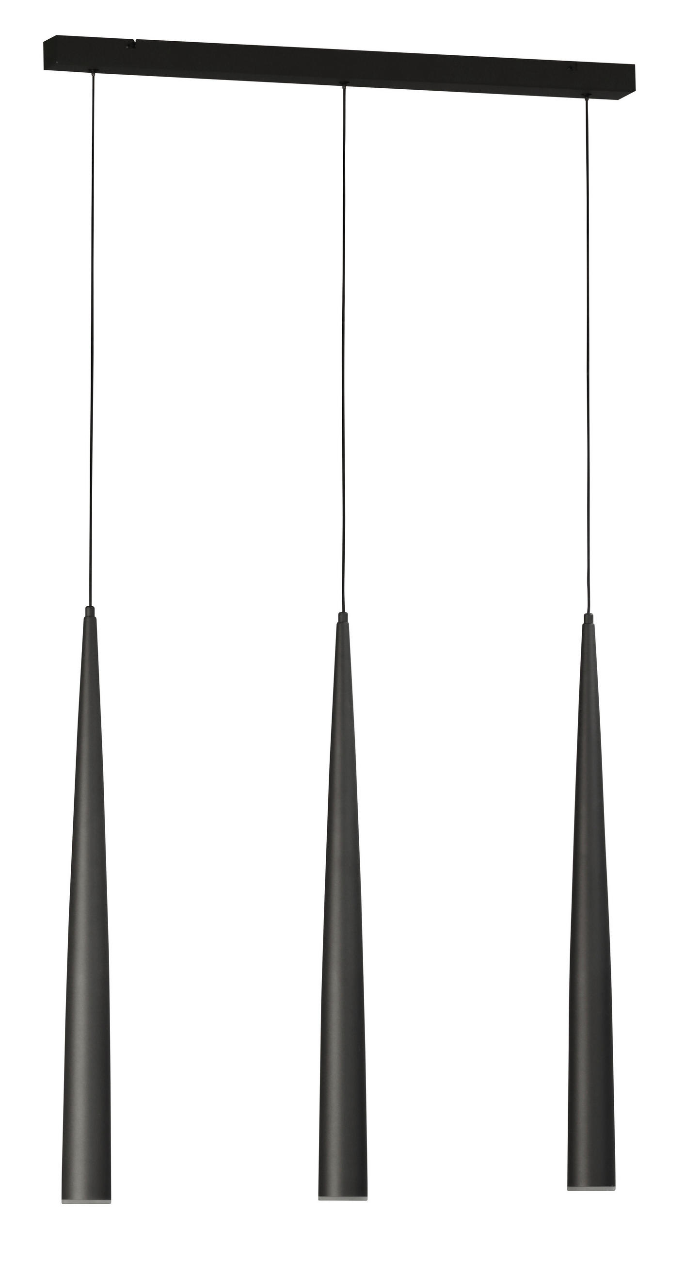 Schöner Wohnen Pendelleuchte Cone Schwarz, Sand 6x160x76 cm