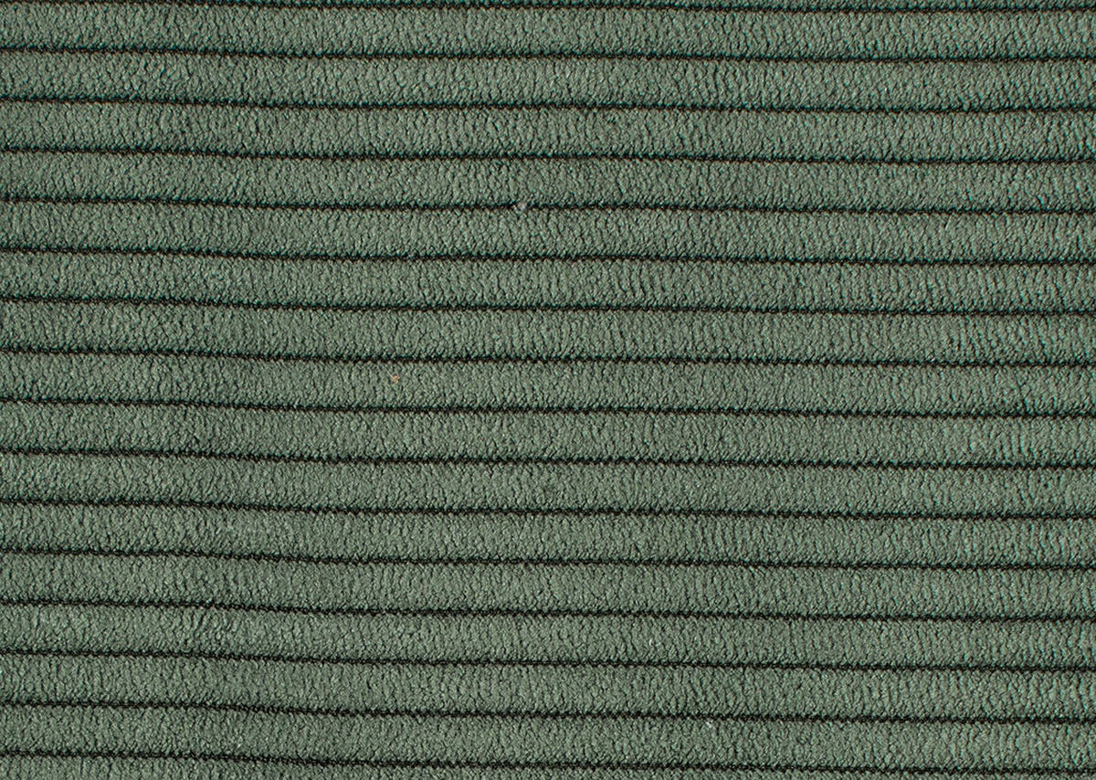 ECKSOFA in Velours, Feincord Grün  - Schwarz/Grün, Design, Textil/Metall (280/254cm) - Beldomo Style