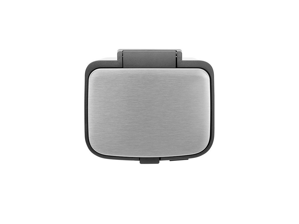 KANTA SA PAPUČICOM  4 l   - boja nerđajućeg čelika/antracit, Konvencionalno, metal/plastika (20/26,8/20,5cm) - Brabantia