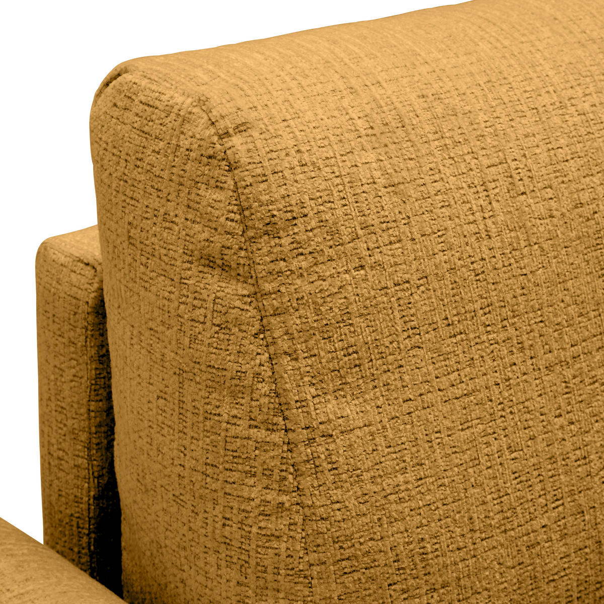 3-SITS SOFFA i vävt tyg senapsgul  - svart/senapsgul, Modern, trä/textil (183/85/92cm) - MID.YOU