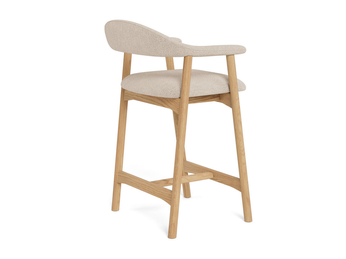 TRESENSTUHL Holz, Textil Beige  - Beige, Modern, Holz/Textil (52/91/52cm) - MID.YOU