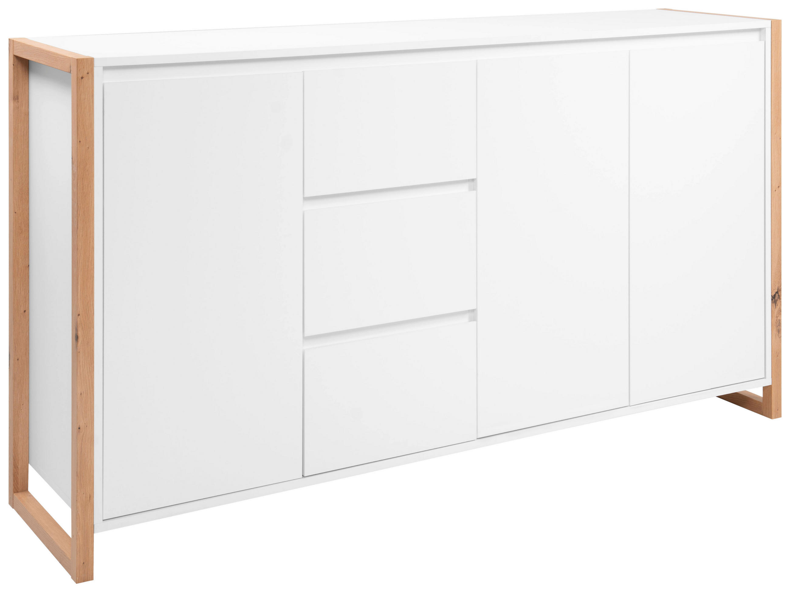 KOMMODE  in 160/88/40 cm  - Weiß/Eiche Artisan, Design, Holzwerkstoff (160/88/40cm) - MID.YOU