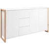 KOMMODE  in 160/88/40 cm  - Weiß/Eiche Artisan, Design, Holzwerkstoff (160/88/40cm) - MID.YOU