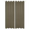 ÖSENSCHAL 2ER SET blickdicht  - Taupe, Basics, Textil (140/235cm)