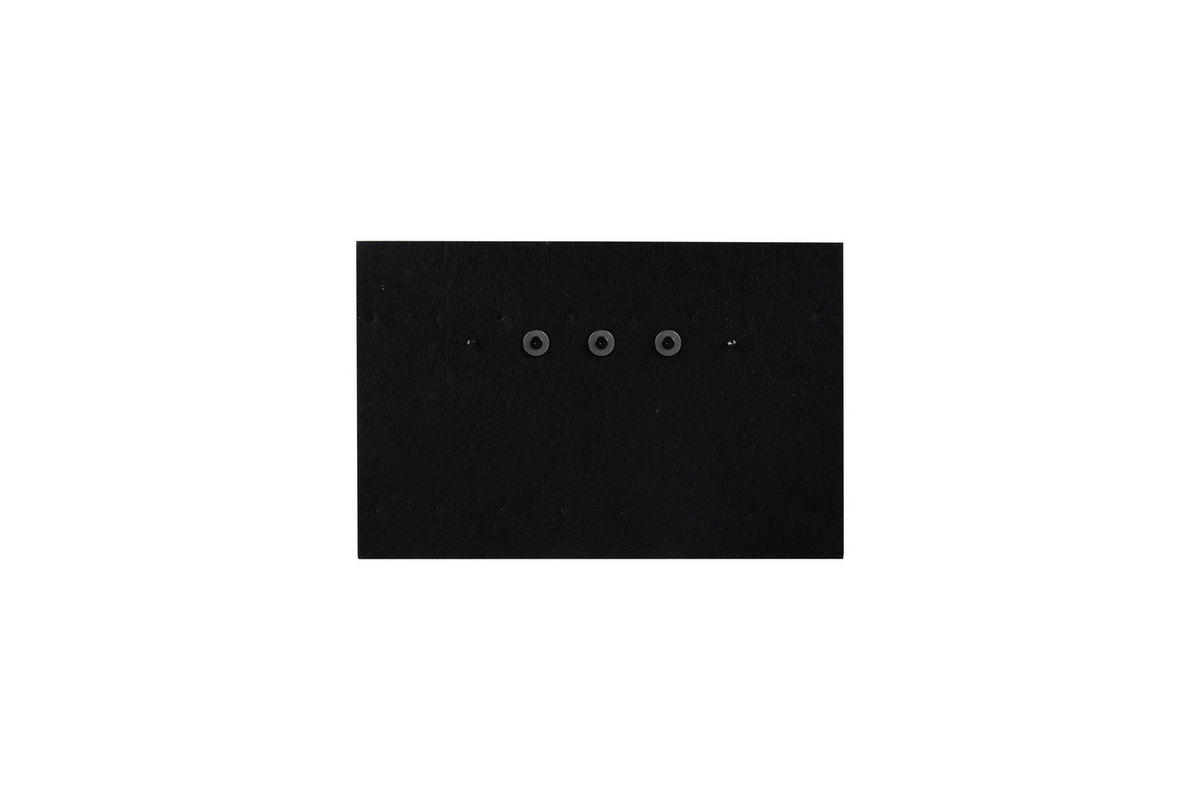 SCHLÜSSELBOARD furniert Schwarz, Eiche Artisan  - Schwarz/Eiche Artisan, MODERN, Holzwerkstoff/Textil (30,6/20/1,7cm)