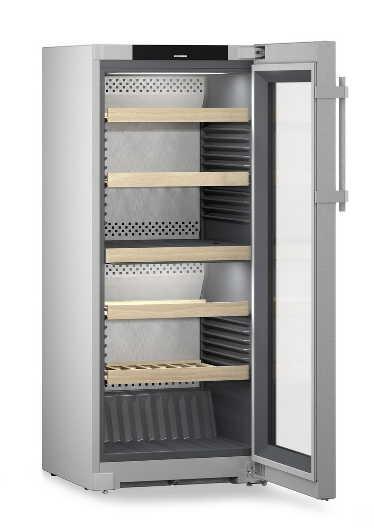 WEINKÜHLSCHRANK WPSD4652  - Grau, Basics, Metall (59,7/145,4/67,5cm) - Liebherr