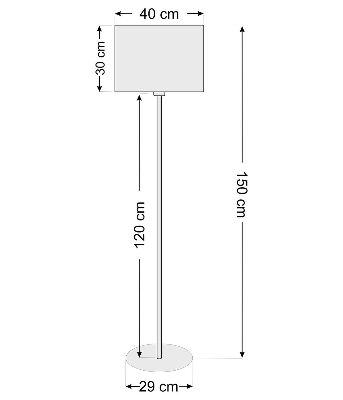 STEHLEUCHTE Swing 40/150 cm   - Beige/Goldfarben, Design, Kunststoff/Textil (40/150cm)