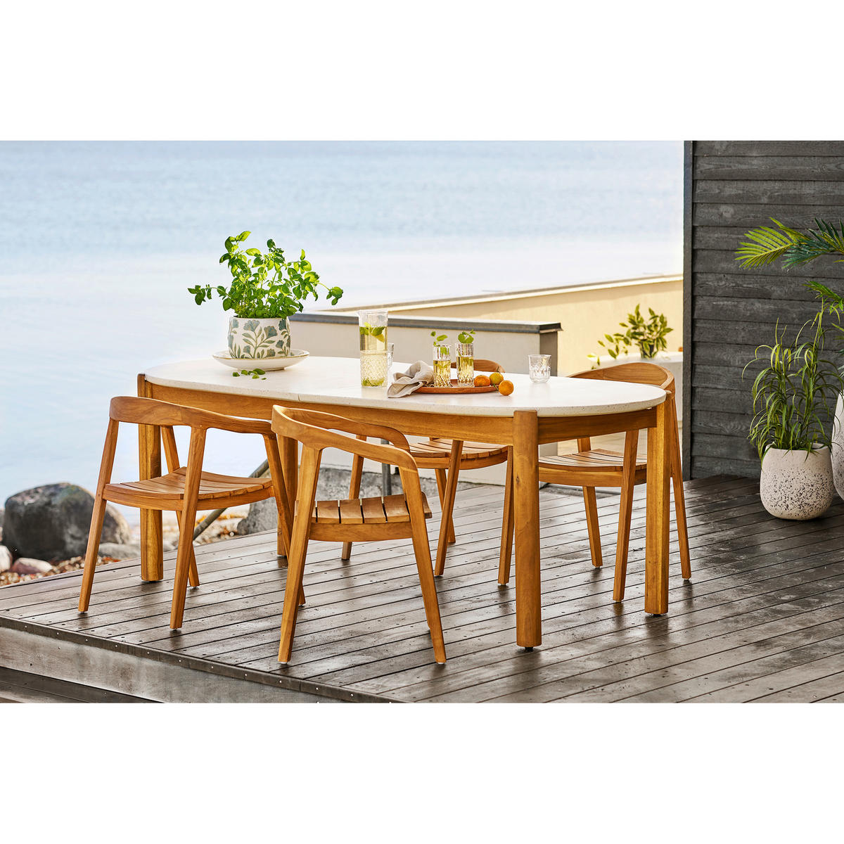 TABLETT     - Akaziefarben, Basics, Holz (39,5/2,5/28cm)