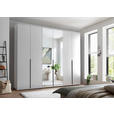 DREHTÜRENSCHRANK  in Weiß  - Schwarz/Weiß, MODERN, Glas/Holzwerkstoff (270/225/52cm) - Carryhome