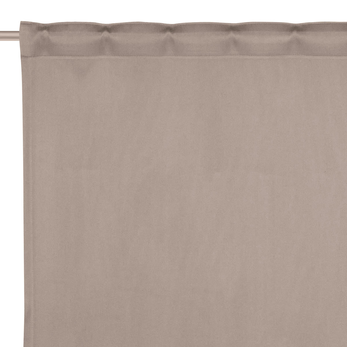 FERTIGVORHANG Verdunkelung  - Taupe, Basics, Textil (135/245cm) - Boxxx