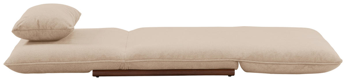 SESSEL in Samt Creme, Dunkelbraun  - Dunkelbraun/Creme, Design, Textil/Metall (93/97/80cm) - MID.YOU