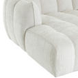 ECKSOFA in Chenille Creme  172/265 cm  - Creme/Schwarz, KONVENTIONELL, Kunststoff/Textil (172/265cm) - Carryhome