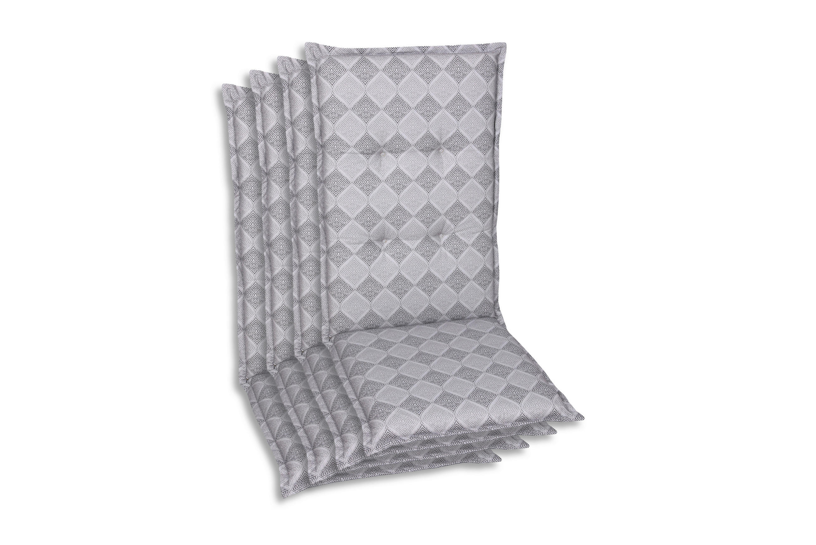 SESSELAUFLAGENSET Raute  - Grau, Basics, Textil (50/6/120cm)