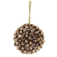 DEKOKUGEL - Braun, KONVENTIONELL, Holz (13cm)