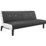 SCHLAFSOFA Lederlook Schwarz, Weiß - Schwarz/Weiß, Design, Textil (179/77/93,50cm) - CARRYHOME