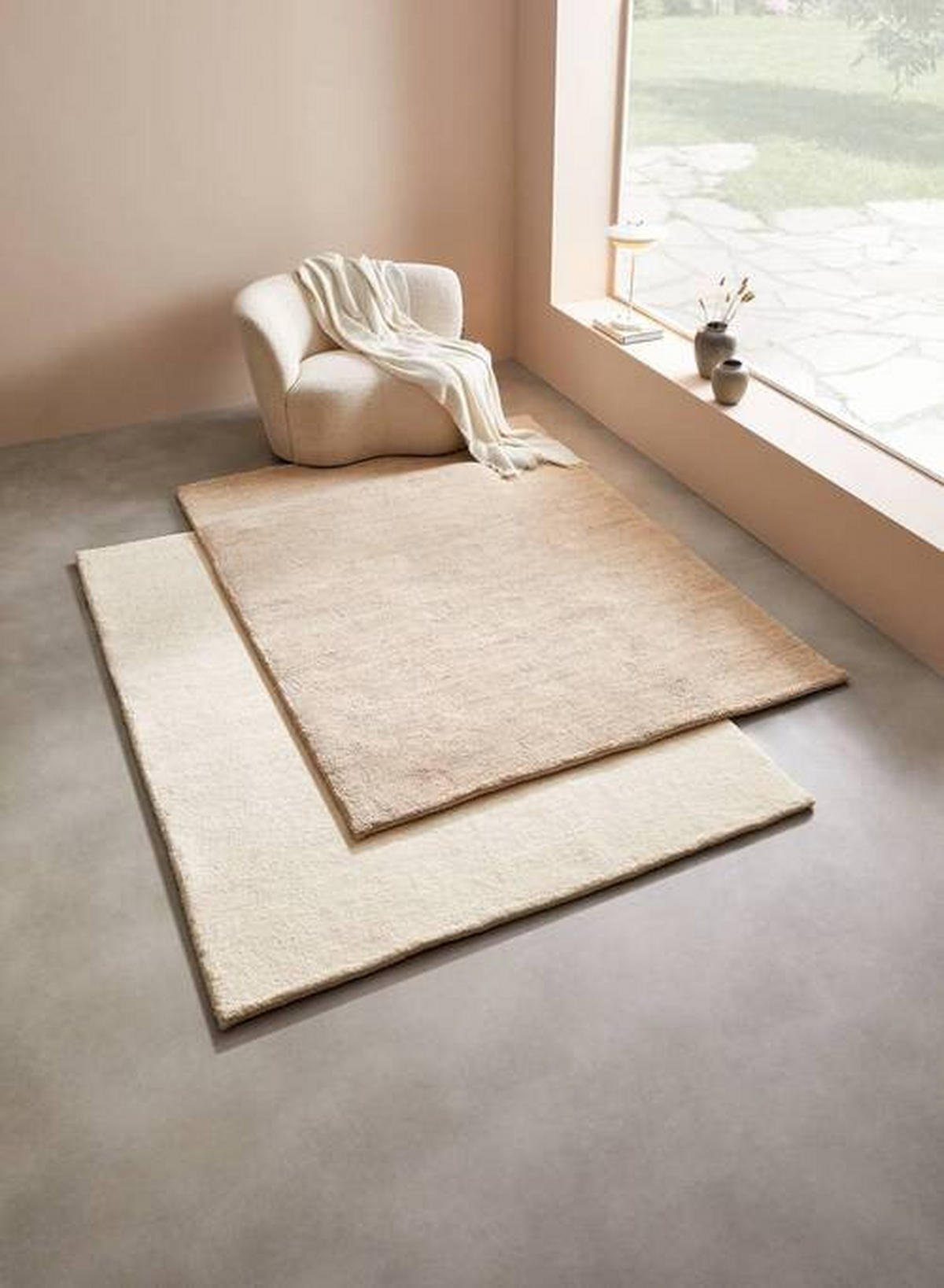 BERBERTEPPICH 200/300 cm Hellbraun  - Hellbraun, Basics, Textil (200/300cm) - Linea Natura
