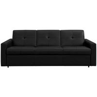 SCHLAFSOFA Schwarz  - Schwarz, Konventionell, Leder/Kunststoff (206/81/96cm) - Novel