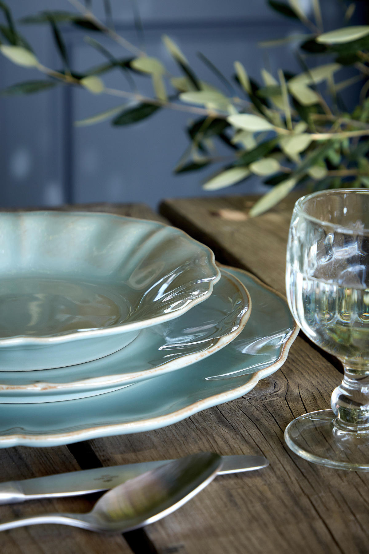 KOMBISERVICE Türkis ALENTEJO 30-teilig 6 Personen  - Türkis, Basics, Keramik - Costa Nova