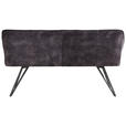SITZBANK 157/85/59 cm  in Anthrazit, Schwarz  - Anthrazit/Schwarz, Design, Textil/Metall (157/85/59cm) - Carryhome