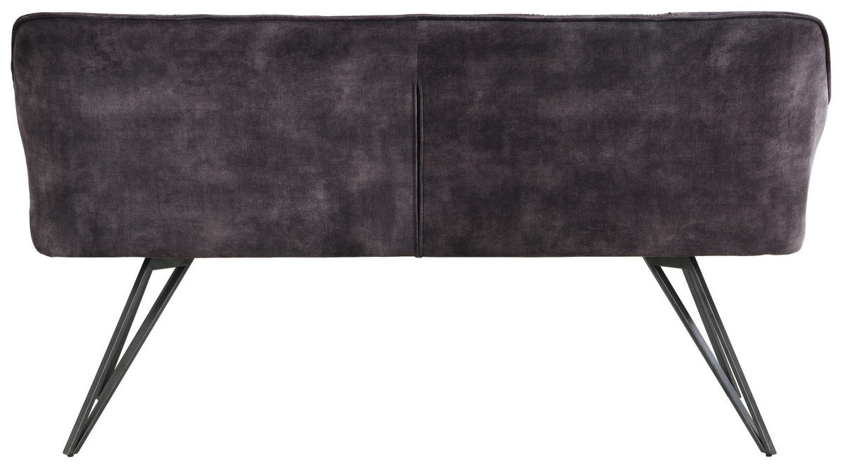 SITTBÄNK i metall, textil antracit, svart  - svart/antracit, Design, metall/textil (157/85/59cm) - Carryhome