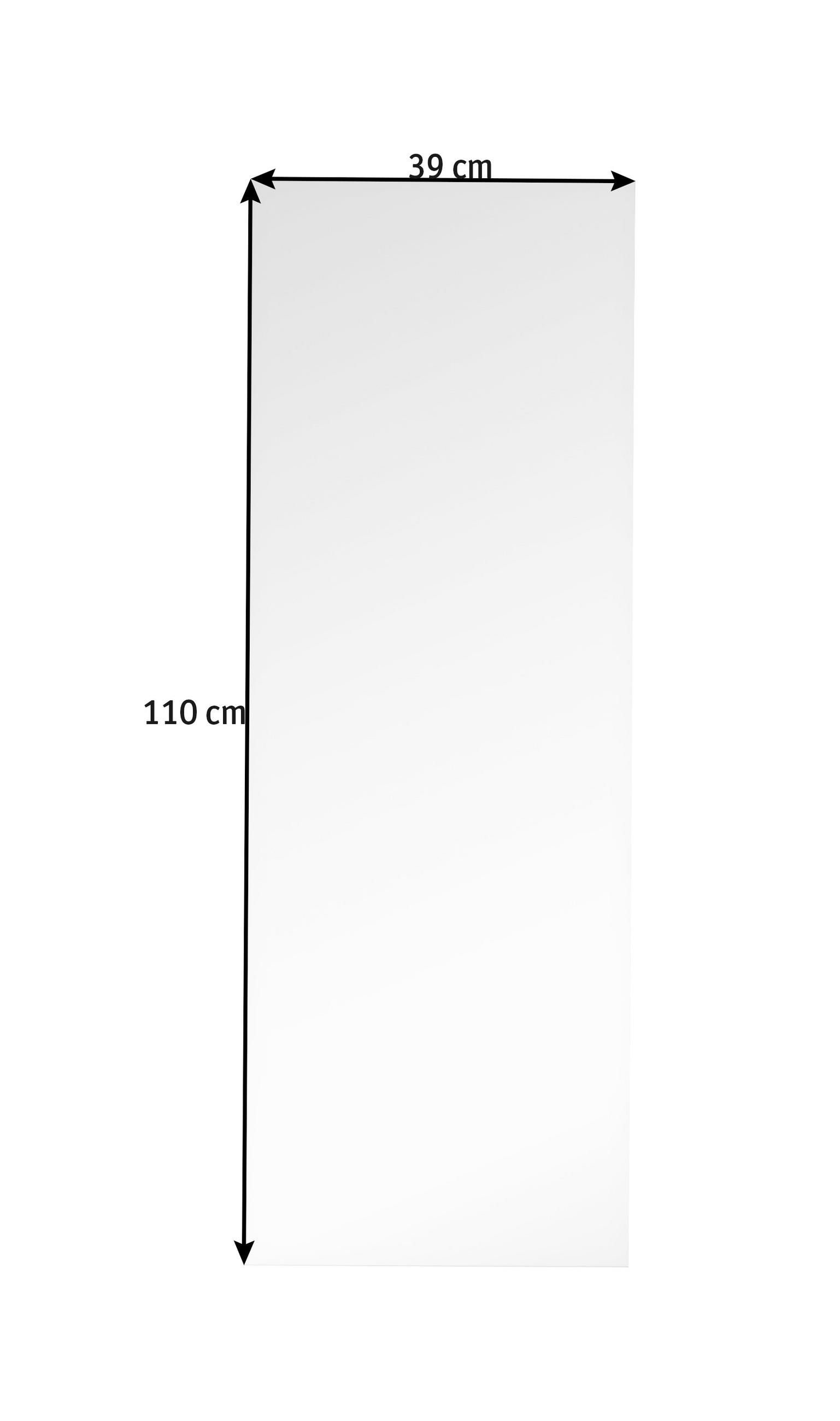 WANDSPIEGEL 39/110/0,3 cm    - Silberfarben, Design (39/110/0,3cm) - Boxxx