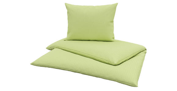 Bettwäsche Milena 140/200cm Grün - Grün, KONVENTIONELL, Textil - Luca Bessoni