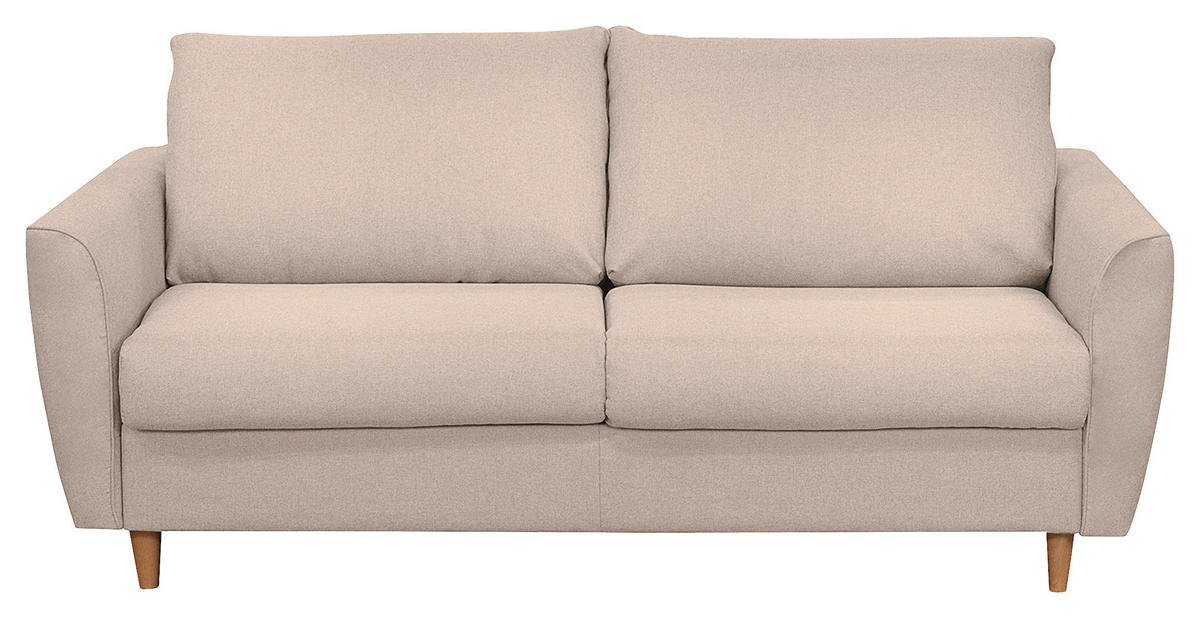 SCHLAFSOFA in Textil Rosa  - Buchefarben/Rosa, Design, Holz/Textil (195/90/102cm) - Livetastic