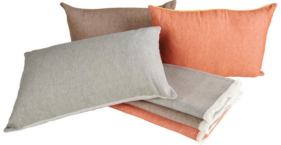 WENDEDECKE MAGDA 140/210 cm - Dunkelgrau/Grau, Natur, Textil (140/210cm) - Novel