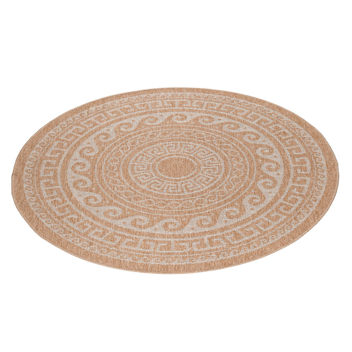 OUTDOORTEPPICH 120/120 cm Comilla Beige  - Beige, Basics, Textil (120/120cm) - Novel