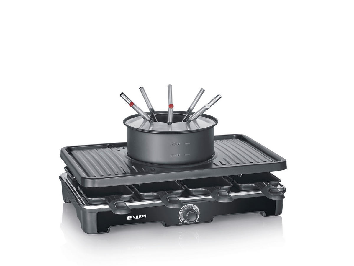 RACLETTE-GRILL  - Schwarz, Basics, Kunststoff - Severin