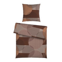 BETTWÄSCHE 2-teilig Flanell 155/220 cm  - Braun, Textil (155/220cm) - Novel