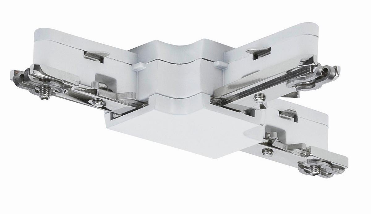 URAIL SCHIENENSYSTEM-VERBINDER - Weiß, Design, Metall (10,4/1,8/6,2cm) - Paulmann