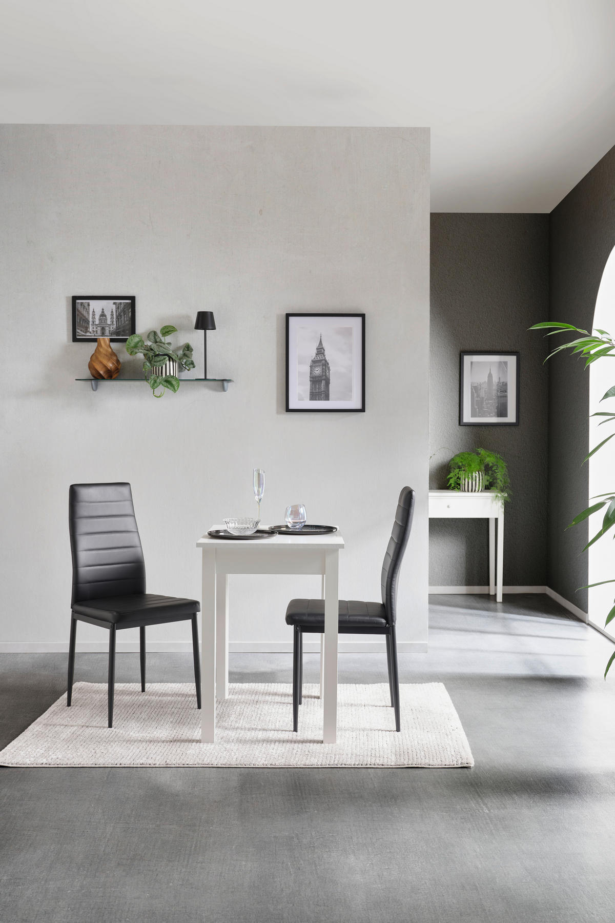 ESSTISCH in Holzwerkstoff  - Weiß, KONVENTIONELL, Holzwerkstoff (75/76/55cm) - home24