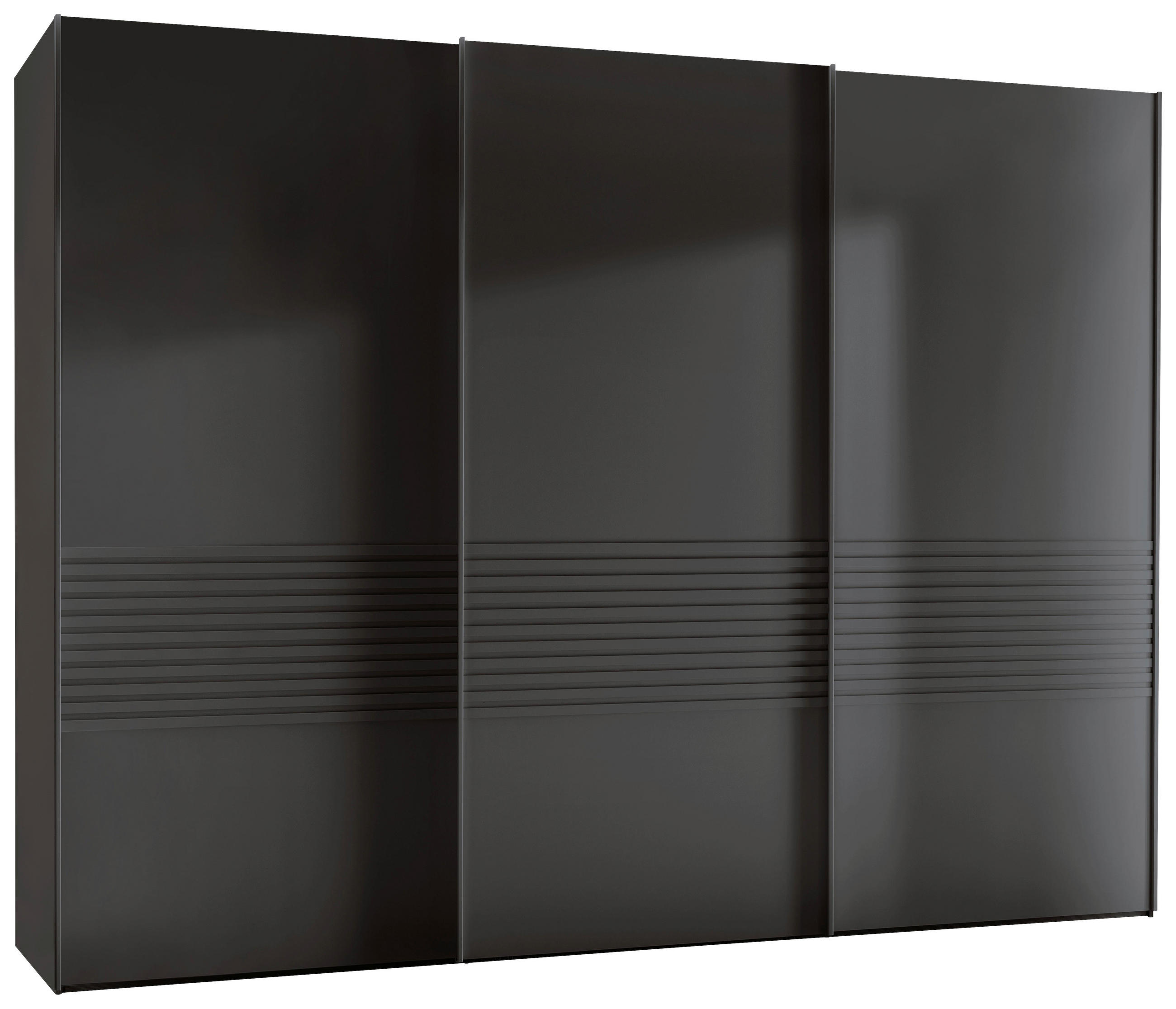 SCHWEBETÜRENSCHRANK in Graphitfarben  - Graphitfarben, Design, Holzwerkstoff/Metall (250/236/67cm) - Novel