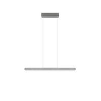 LED-PENDELLEUCHTE Helios 100/8,5/150 cm   - Alufarben/Weiß, Design, Kunststoff/Metall (100/8,5/150cm) - Trio Leuchten