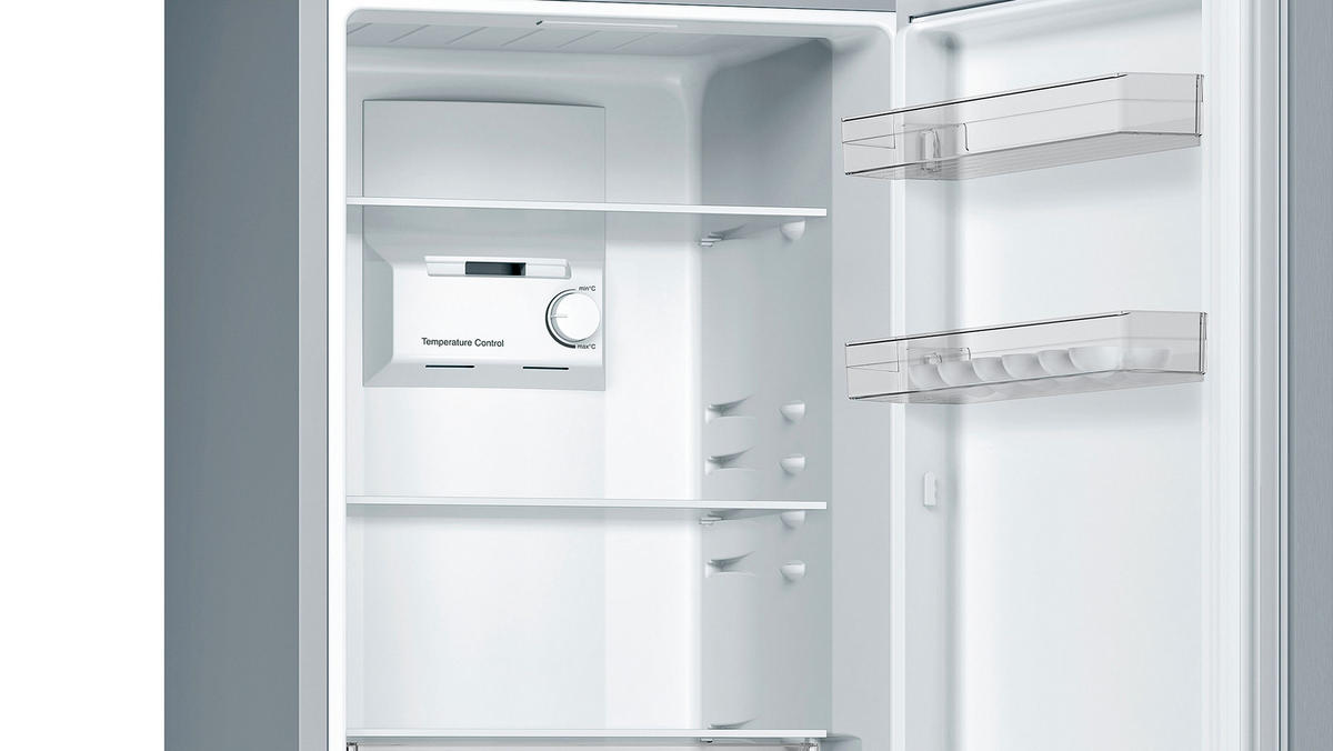 KÜHL-GEFRIER-KOMBINATION 60/176/66 cm KGN33NLEB  - Edelstahlfarben, Basics, Metall (60/176/66cm) - Bosch