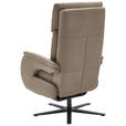 RELAXSESSEL in Textil Taupe  - Taupe/Schwarz, Design, Textil/Metall (70/117/85cm) - Dieter Knoll