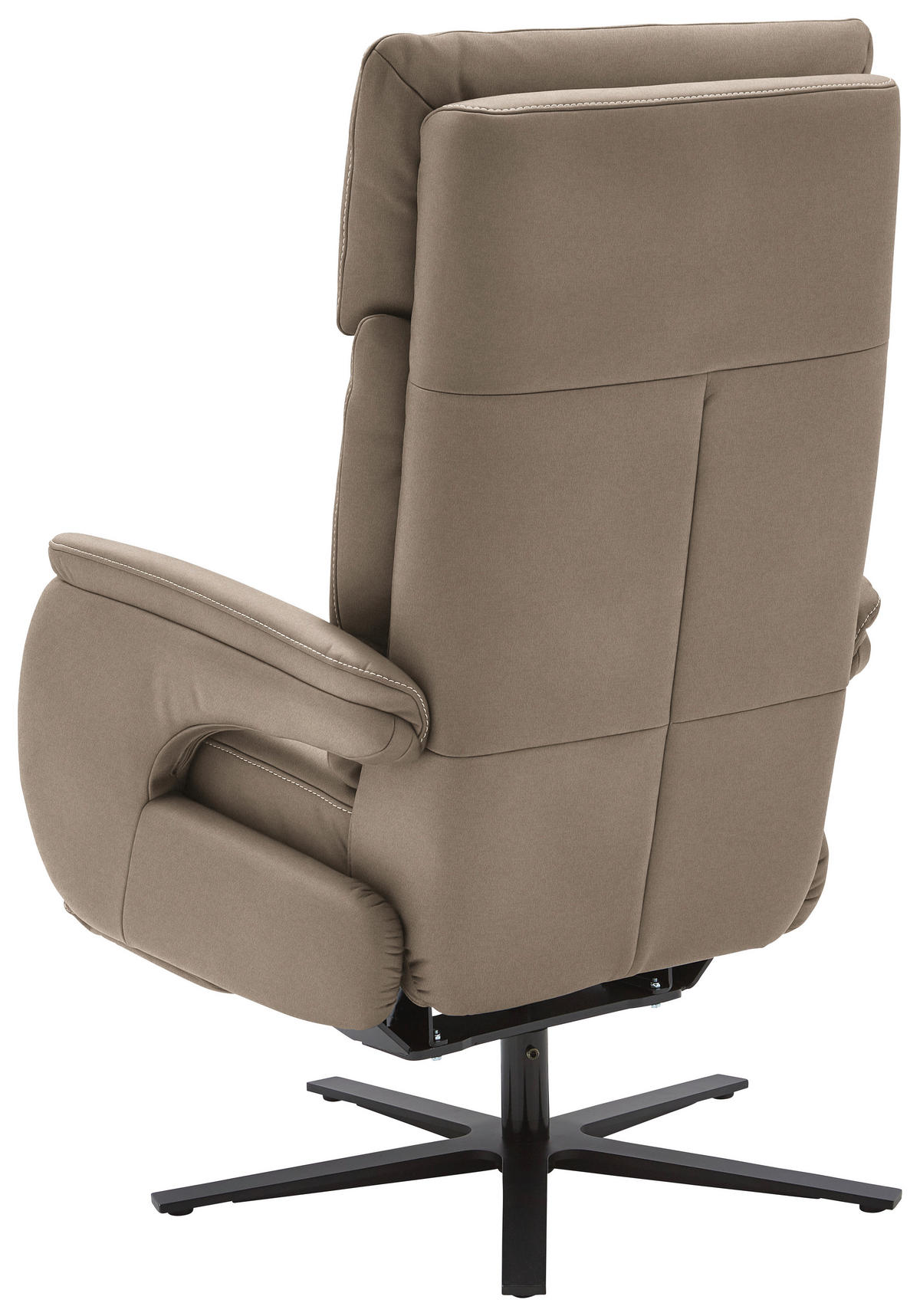 RELAXSESSEL in Textil Taupe  - Taupe/Schwarz, Design, Textil/Metall (70/117/85cm) - Dieter Knoll