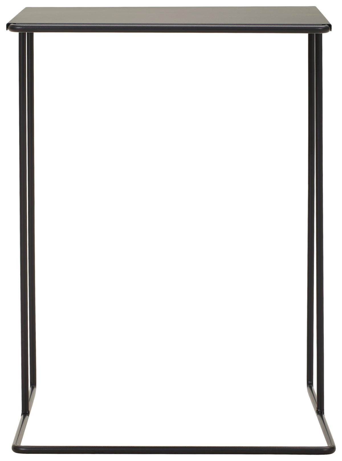 BEISTELLTISCH in Metall 38/38/50 cm  - Schwarz, Design, Metall (38/38/50cm) - MID.YOU