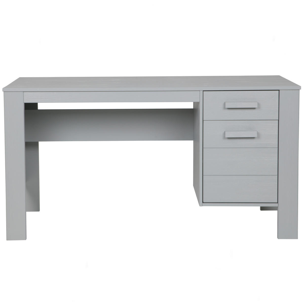 SCHREIBTISCH 141/59/74 cm  in Grau  - Grau, Design, Holz (141/59/74cm) - Livetastic