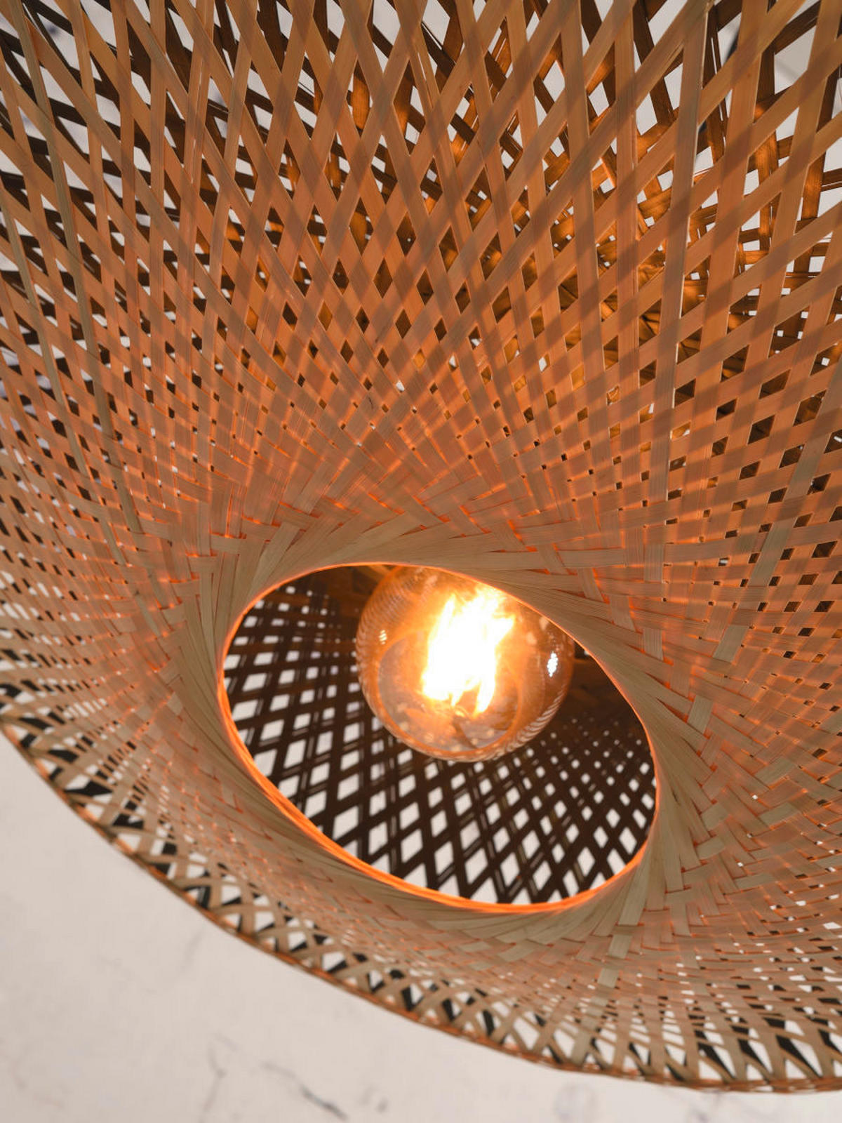 GOLVLAMPA GOOD&MOJO  80/60/176 cm    - svart/naturfärgad, Trend (80/60/176cm) - Good & Mojo