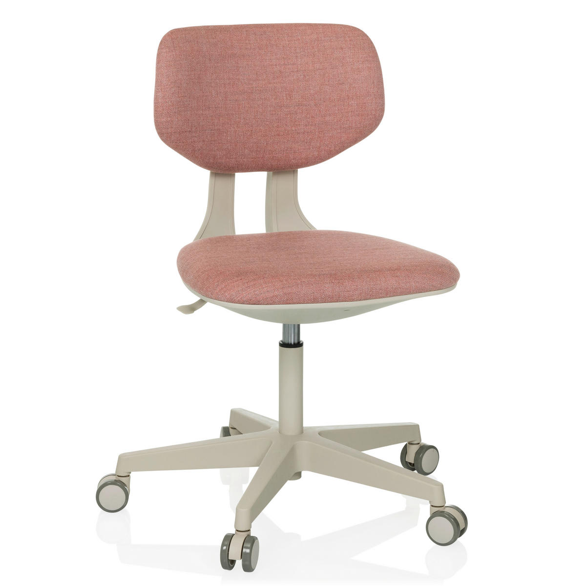 OTOČNÁ ŽIDLE PRO MLÁDEŽ, struktura, růžová - růžová/šedobílá, Moderní, textil/plast (51/72 - 87/51cm) - MID.YOU