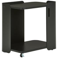 SERVIERWAGEN Schwarz  - Schwarz, Basics, Kunststoff/Metall (60/60/40cm) - Novel