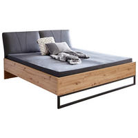 BETT 180/200 cm  in Eiche Artisan  - Anthrazit/Dunkelbraun, LIFESTYLE, Metall (180/200cm) - Ti'me