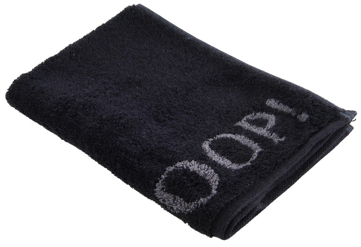 RUČNÍK PRO HOSTY, 30/50 cm, šedá, černá - šedá/černá, Design, textil (30/50cm) - Joop!