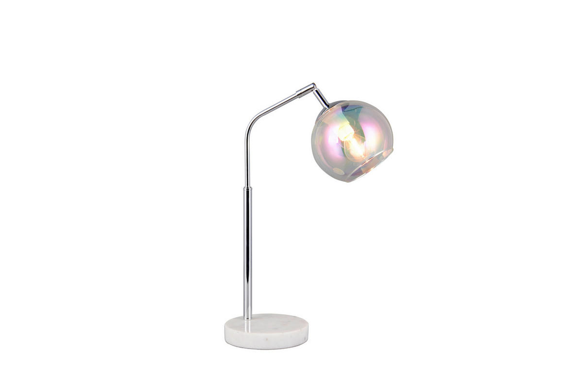 TISCHLEUCHTE - Chromfarben, Design, Glas/Metall (28/15/45cm) - Trio Leuchten