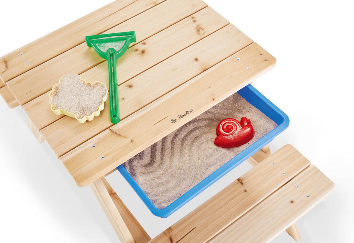 KINDERSITZGRUPPE Nicki für 4  - Naturfarben, Basics, Holz (51/51/79cm) - Pinolino