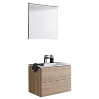 BADEZIMMER  in 61,2 cm  - Eiche Bianco/Weiß, Design, Holzwerkstoff/Stein (61,2cm) - Dieter Knoll